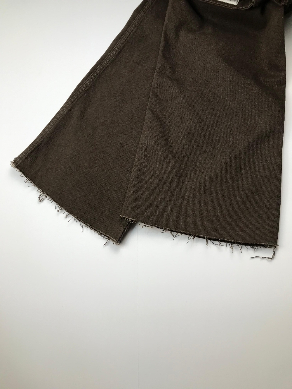 Zara Brown High Rise Crop Flare Jeans NWT Size 10 - Picture 5 of 11